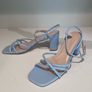 Blue Strap Heels Size 9